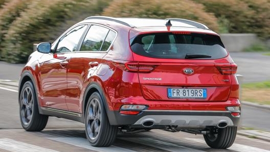 Il frontale della Kia Sportage