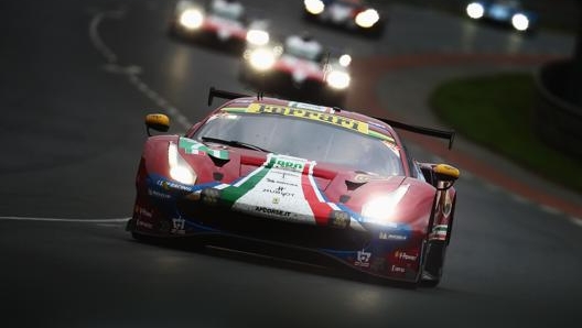 La Ferrari 488 Gte che ha preso parte alla 24 Ore di Le Mans nel 2019. Getty