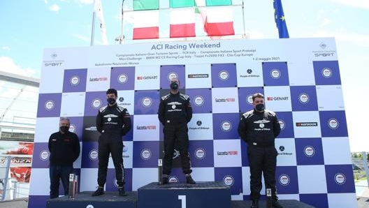 Il podio di gara 2 categoria Pro a Monza