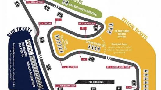 Il nuovo layout del Red Bull Ring che sarà valido dal 2022 per la gare di MotoGP