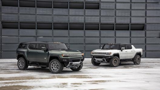 La famiglia di Hummer Ev, con potenze fino a 1.000 Cv