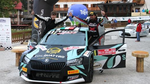 Giulia Paganoni e Antonio Rusce impegnati nel 2021 su Skoda Fabia R5