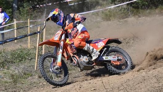 Josep Garcia in azione con la sua KTM