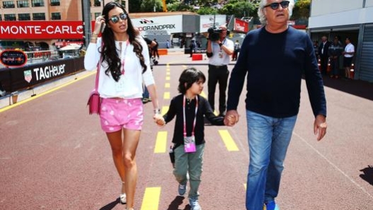 Briatore con l’ex moglie Elisabetta Gregoraci