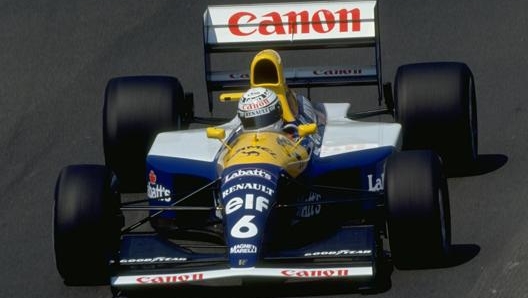 Riccardo Patrese sulla williams. Getty