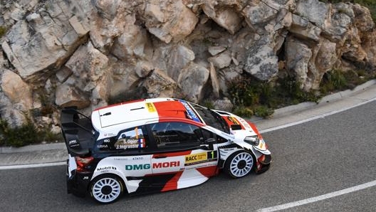 Sébastien Ogier su Toyota Yaris Gazoo Racing in Spagna