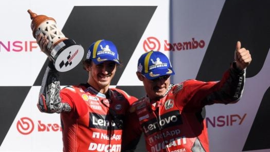 Bagnaia e Miller. Afp