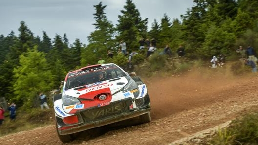 Il gallese Elfyn Evans in azione su Toyota Yaris Gazoo Racing