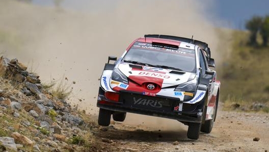 Il campione del mondo Sébastien Ogier su Toyota Yaris Gazoo Racing