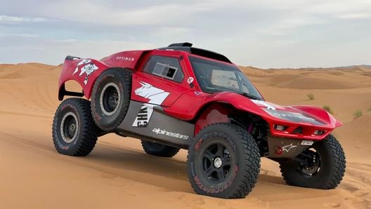 La vettura? Un buggy Optimus del team MD Rallye Sport