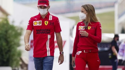 Charles Leclerc al paddock di Austin. Epa