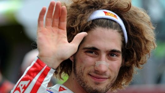 Marco Simoncelli. Ansa