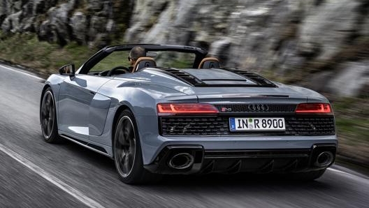 L’Audi R8 V10 Performance Rwd in versione Spider