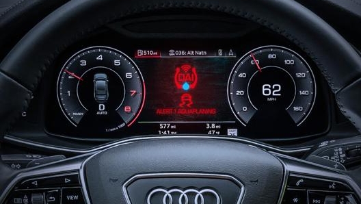 Il quadro strumenti dell’Audi A6 con il Dai installato