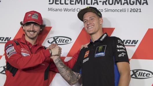 Francesco Bagnaia e Fabio Quartararo. Getty