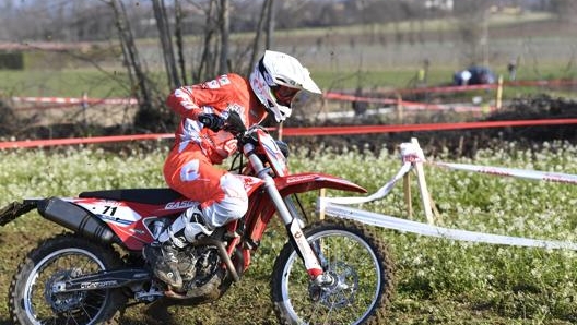 Enrico Rinaldi in azione. Agrati