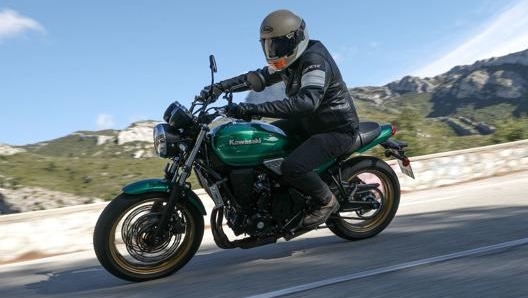 La Kawasaki Z650RS  durante il nostro test