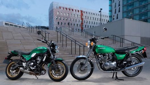 L’ispirazione arriva direttamente dal 1977: eccola di fianco alla Z650 B1