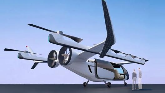 Il rendering del nuovo eVtol, velivolo di Honda