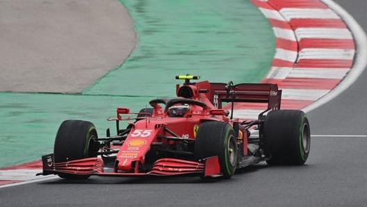 Carlos Sainz in azione in Turchia. Afp