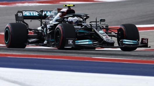 Valtteri Bottas in azione su Mercedes. Lapresse