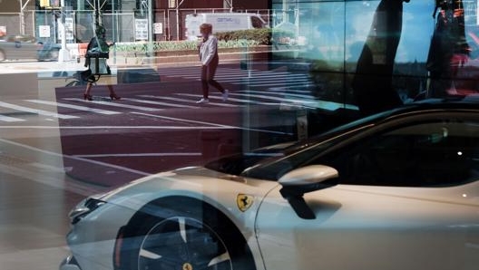 Il concessionario Ferrari di New York. Afp