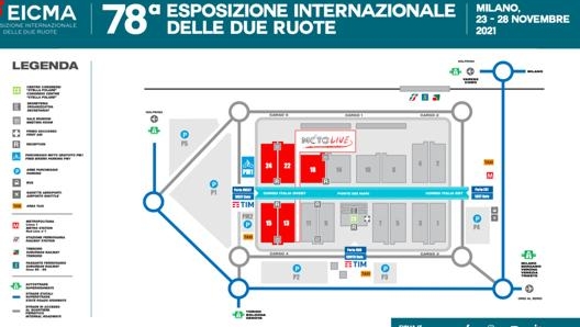 Eicma 2021, la mappa