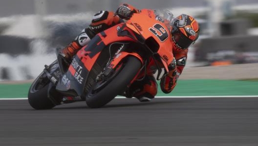 Danilo Petrucci sul circuito di valencia, all’ultima gara in MotoGp della stagione 2021