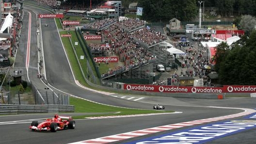 La esse dell'Eau Rouge a Spa. Afp