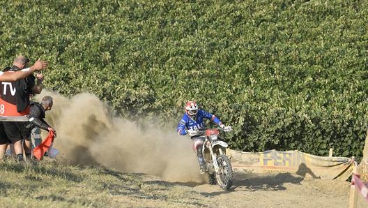 Davide Guarneri (Fantic 250 4T) in azione nell’Enduro Test di Monleale (AL)