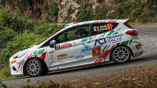 La Ford Fiesta di Rosso e Ferrari al Rally di Roma Capitale