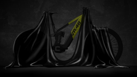 Il teaser della e-Mtb VR46 che sarà possibile vedere a Eicma 2021