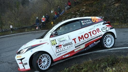 Alessandro Ciardi al volante della sua GR Yaris nel Rally di Monza 2021