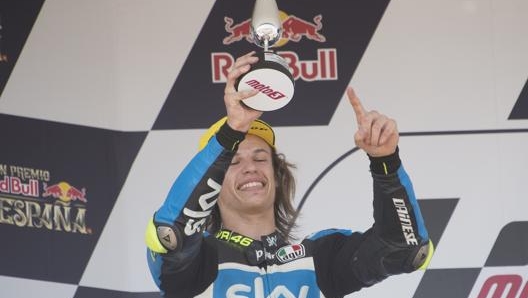 Bulega ai tempi della VR46: per lui due podi in Moto3 nel 2016. Getty