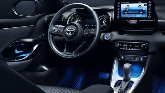 Gli interni di Toyota Yaris 2021