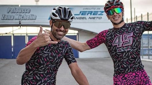 I due protagonisti dell’avventura in bici