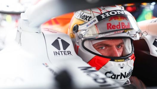 La concentrazione di Max Verstappen, in testa al campionato con 262,5 punti. Getty