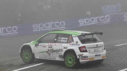 Elwis Chentre, valdostano, vincitore a Modena su Skoda Fabia R5