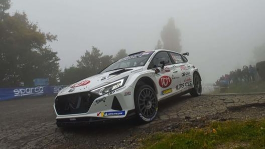 Andrea Dalmazzini al volante di Hyundai i20 R5