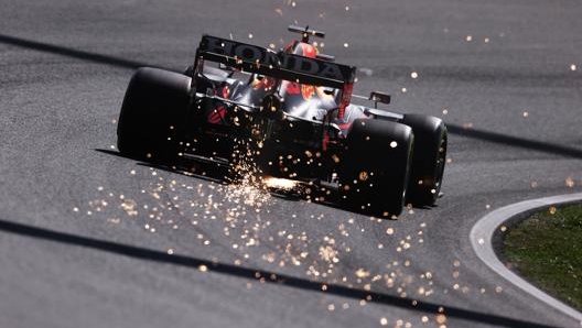 La RB16B di Max Verstappen. Getty