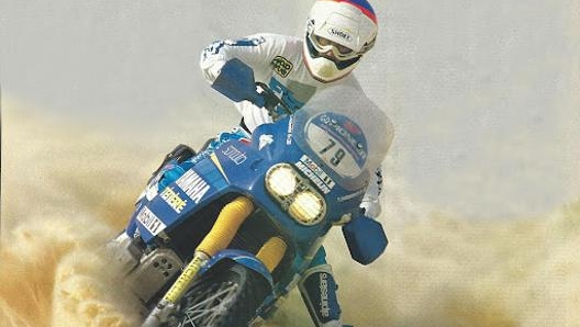 Peterhansel in azione con la Yamaha SuperTénéré con cui ha conquistato 6 Dakar negli anni ‘90