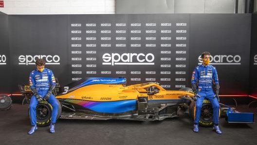 Daniel Ricciardo, a destra, con Lando Norris