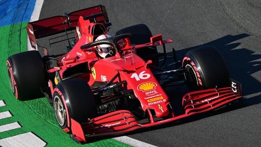 Charles Leclerc in azione a Zandvoort. Afp