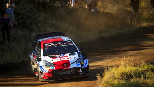 Sébastien Ogier al volante di Toyota Yaris Gazoo Racing