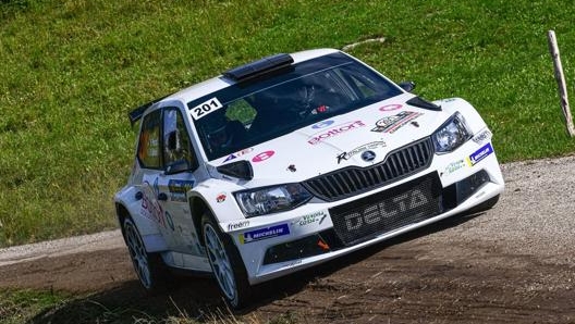 Federico Bottoni al volante di Skoda Fabia