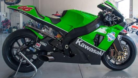 Presente anche qualche MotoGP, come la la Kawasaki ZX-RR 2004 di Alex Hofmann. Cecconi