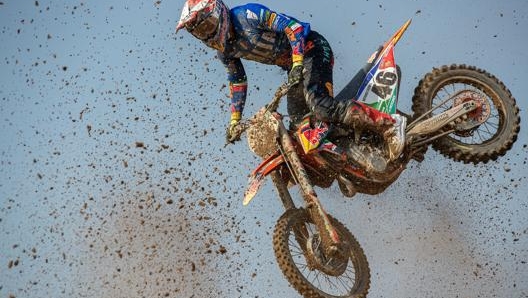 Tony Cairoli (Ktm) durante la manche di qualifica del sabato