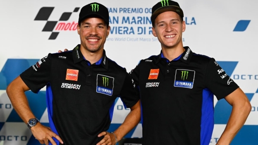 Franco Morbidelli e Fabio Quartararo compagni di squadra in Yamaha ufficiale