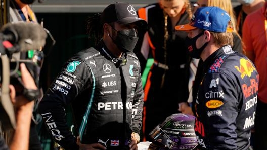 A Monza l’ennesima puntata della sfida tra Hamilton e Verstappen. Getty