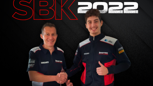 Il team principal Marco Barnabò e Luca Bernardi alla firma dell’accordo